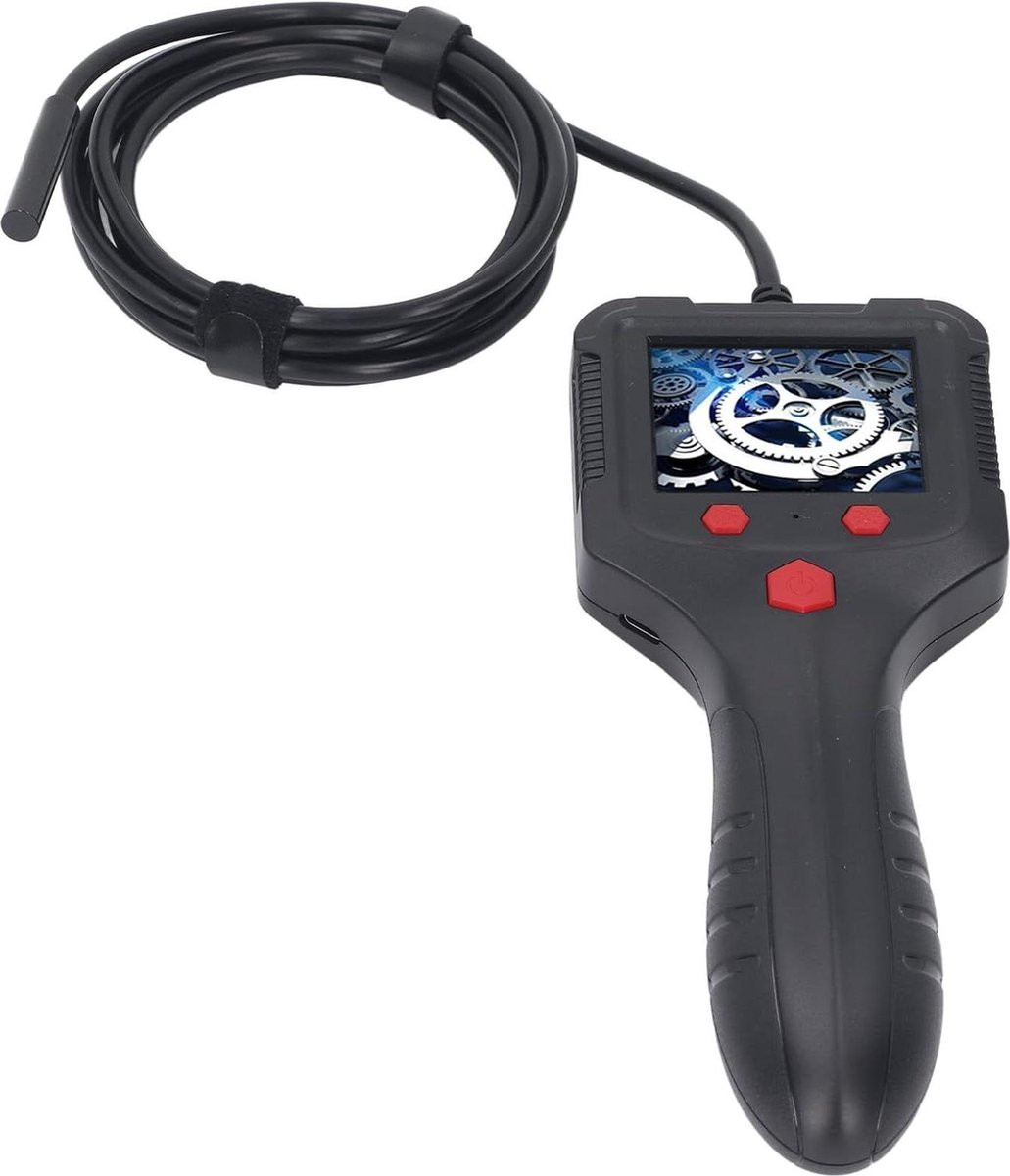 Waterdichte industriële endoscoopcamera voor rioolinspectie en pijpcontrole, zwart, 2m