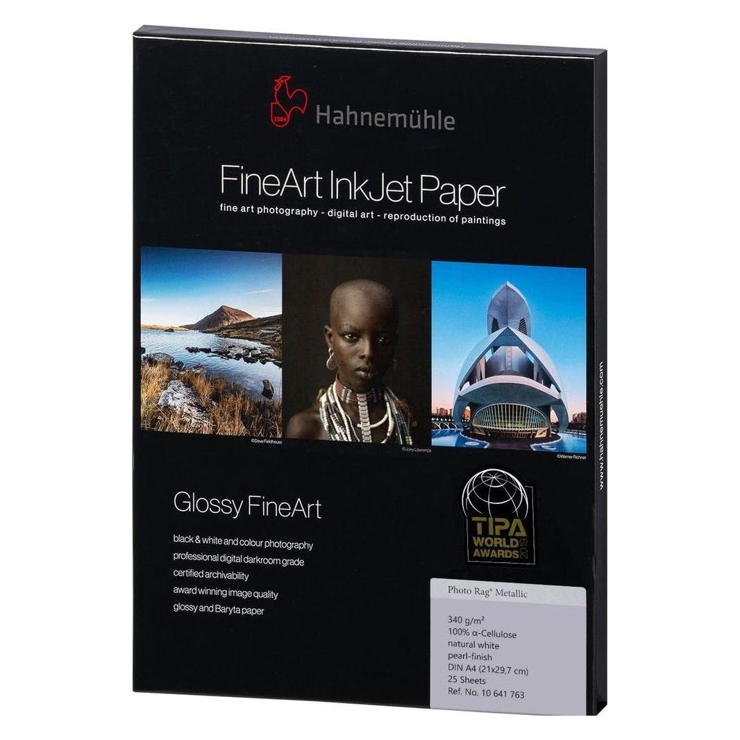Hahnemühle Photo Rag Metallic 340g A4 25 Blatt (340 g/m², A4, 25 Stk.) (10641763)