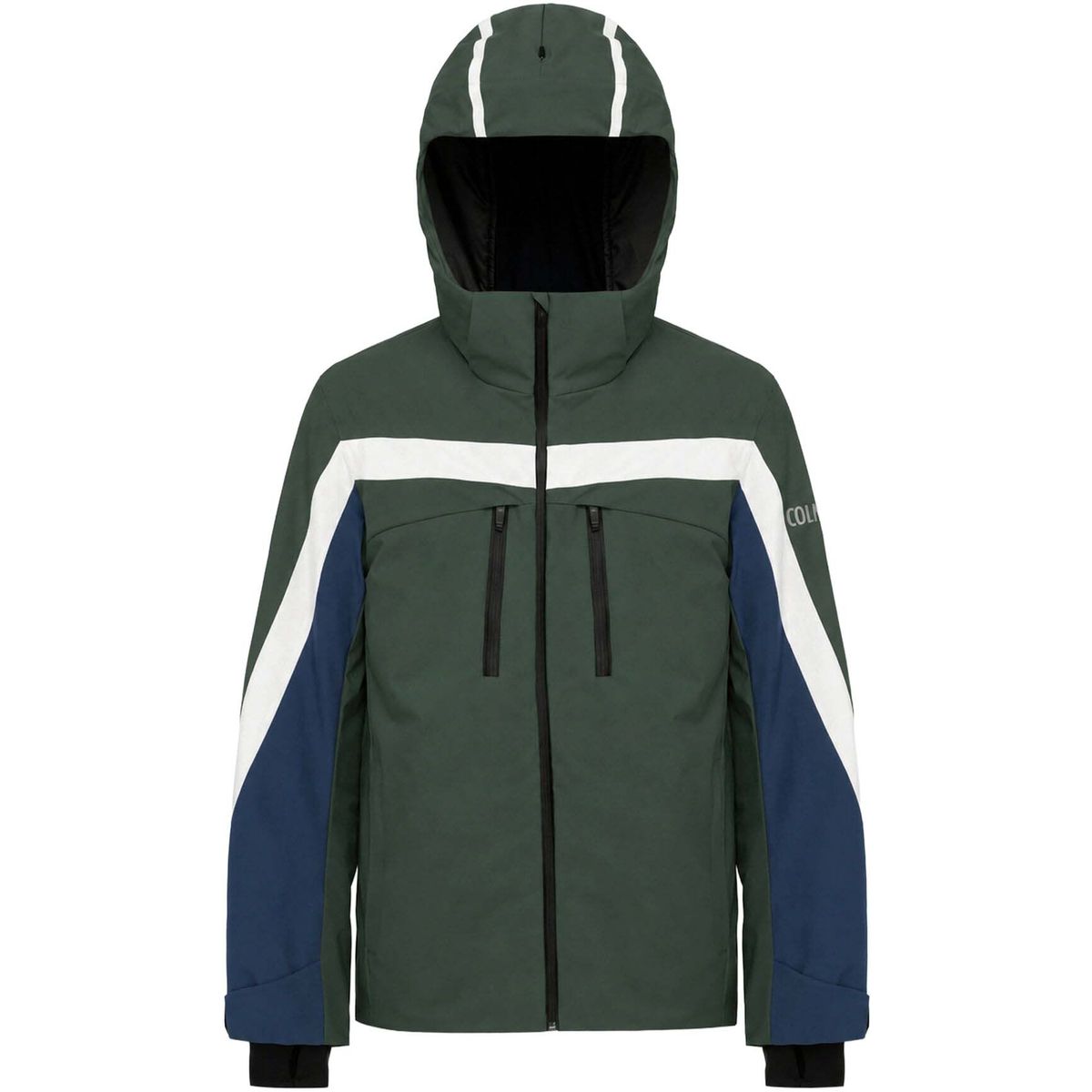 Colmar Traditional - Striped Padded Jacket hunter green-midnight-white (784) 46 13000005-1VC-784-46