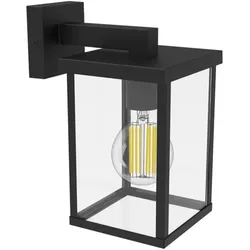 Philips Outdoor Wandleuchte Bellini mit E27 Fassung IP44 schwarz