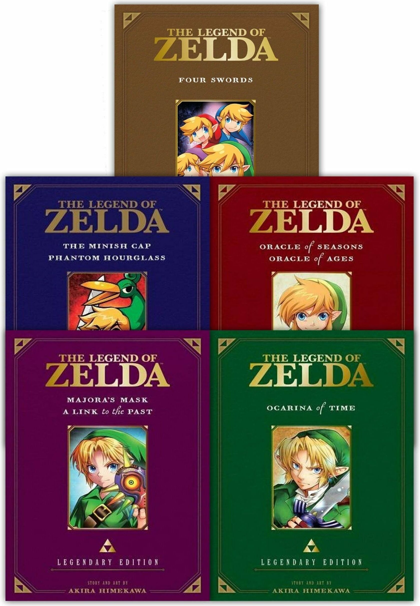 Viz Media The Legend of Zelda Legendary Paperback Edition Vol 1-5 Collection 5 Books Set
