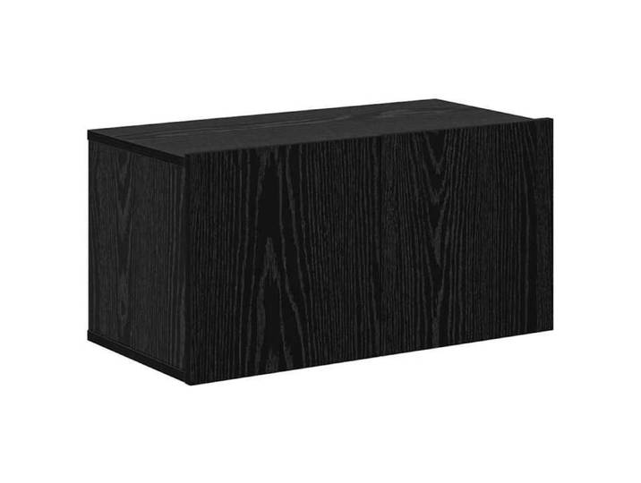 NEUF Armoires TV - Noir - Meuble TV mural - 4 pcs - pour maison - Chêne noir - Bois d'ingénierie TT1321