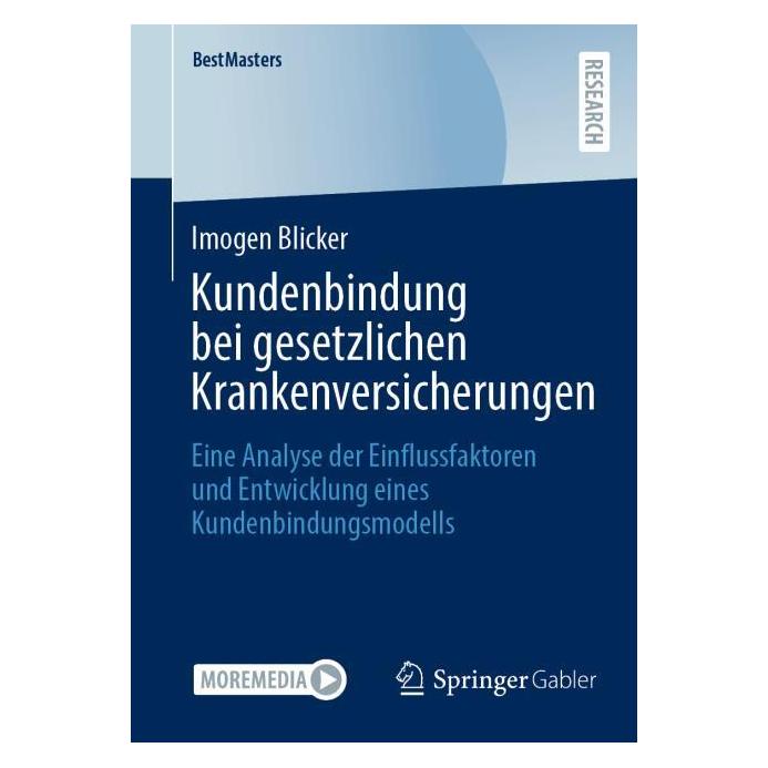 Springer Kundenbindung bei gesetzlichen Krankenversicherungen (Deutsch, Softcover, Imogen Blicker) (58776211)