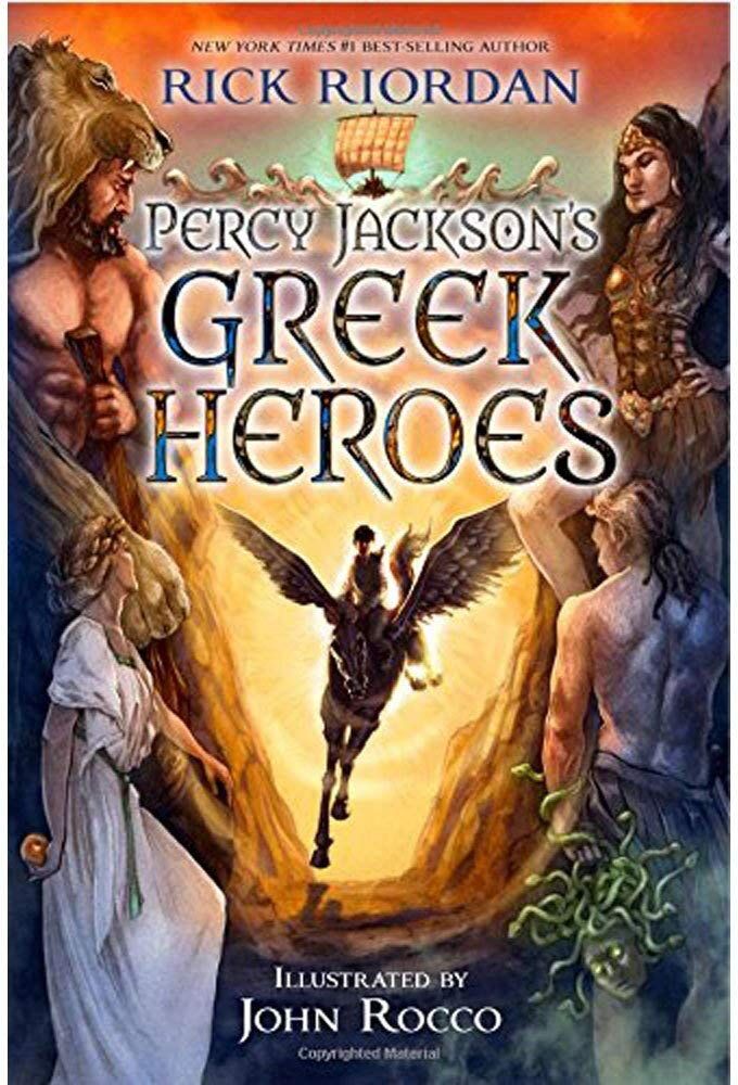 Disney Percy Jackson's Greek Heroes by Rick Riordan - Hardcover - Ages 8-12 - Twelve Greek Myths Retold with Humour by NYT Bestselling Author