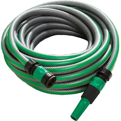 POWERTEC GARDEN 3/4" SlideTec Gartenschlauch 15 m in Amazonas-Grün