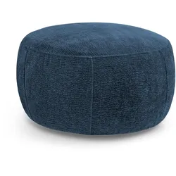 HOCKER Nano mit runder Form, 80x80 cm, Dunkelblau