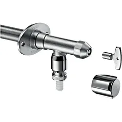 Schell Außenwandarm. POLAR II Set,RV,RB frostsicher,Installationsbausatz,mattchr