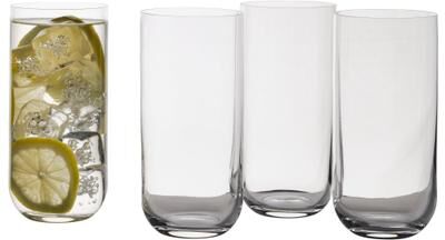 Mikasa Upton Set of 4 Highball Glasses, 17 Oz
