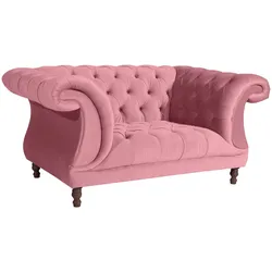 CHESTERFIELD Sessel Kaylin Samtvelours rosé