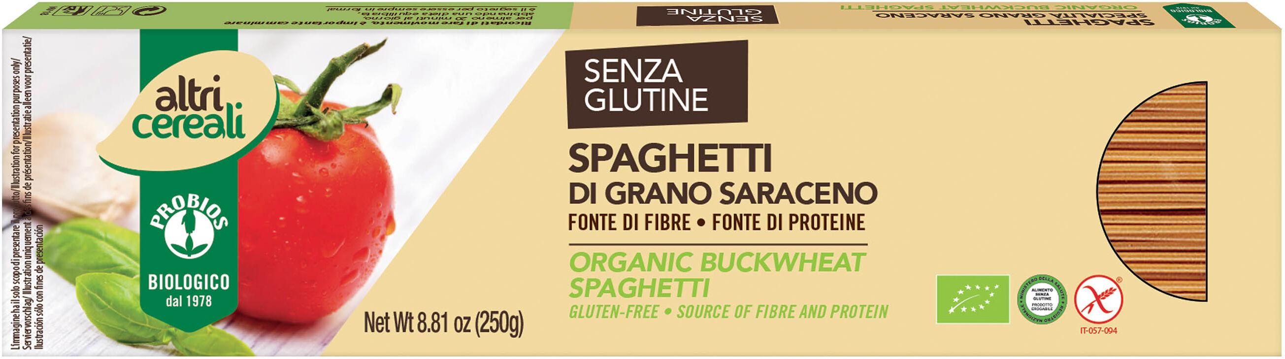 Probios Altricereali Spaghetti Di Grano Saraceno Bio 250 G