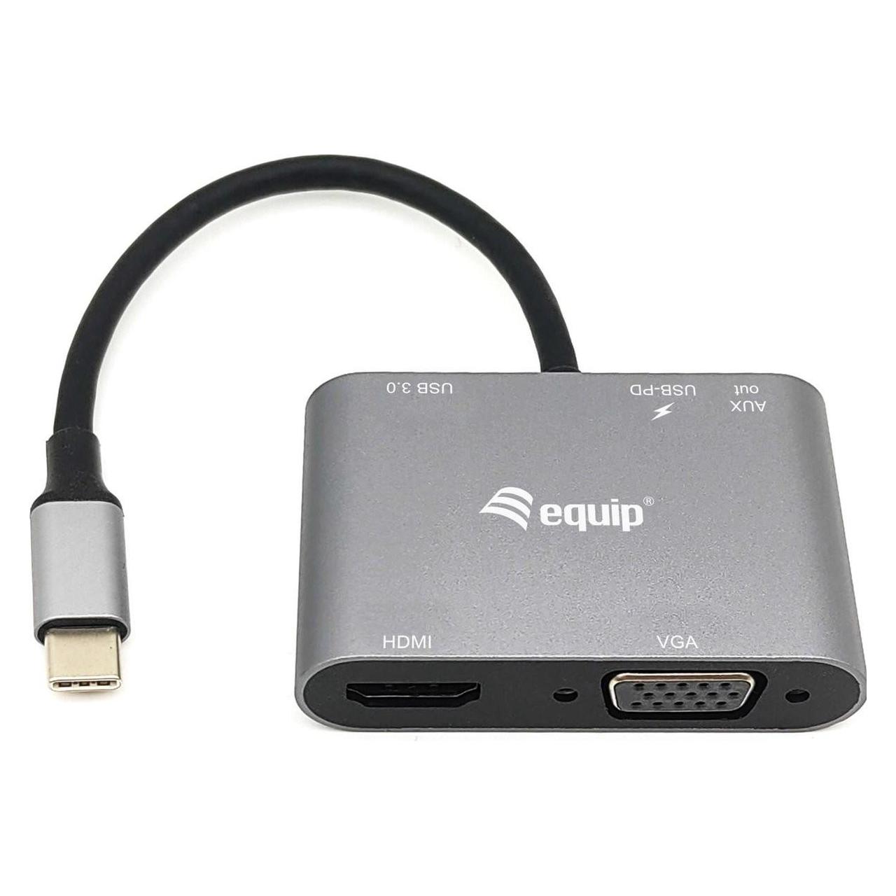 equip USB-C 5-in-1 Multifunktionsadapter (USB-C, 5 Ports) (133483)