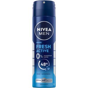 Nivea Deodorant Men Fresh Active, Spray, für Herren, 48h Schutz, ohne Aluminium, antibakteriell, 150 ml