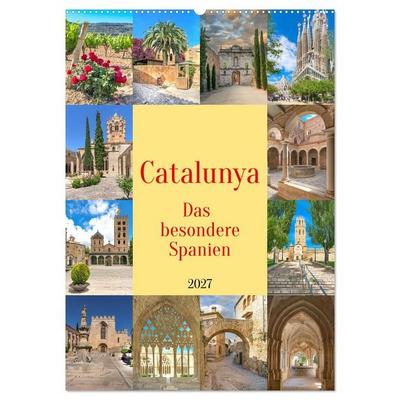 Catalunya, das besondere Spanien (Wandkalender 2027 DIN A2 hoch), CALVENDO Monatskalender