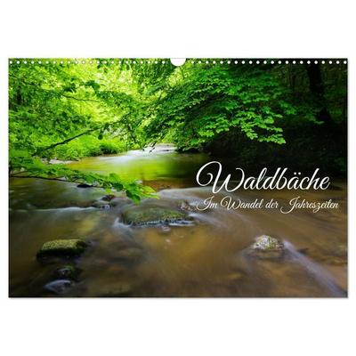 Waldbäche - Im Wandel der Jahreszeiten (Wandkalender 2027 DIN A3 quer), CALVENDO Monatskalender