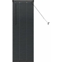 vidaXL Venezianische Jalousien Schwarz 130 x 50 cm Aluminium