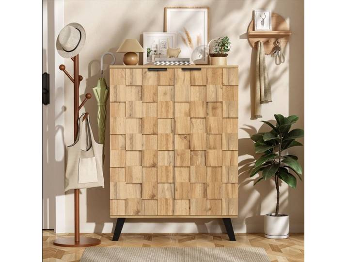 Buffet bahut - Buffet Bas Moderne - 2 Portes - Bois - Design Élégant
