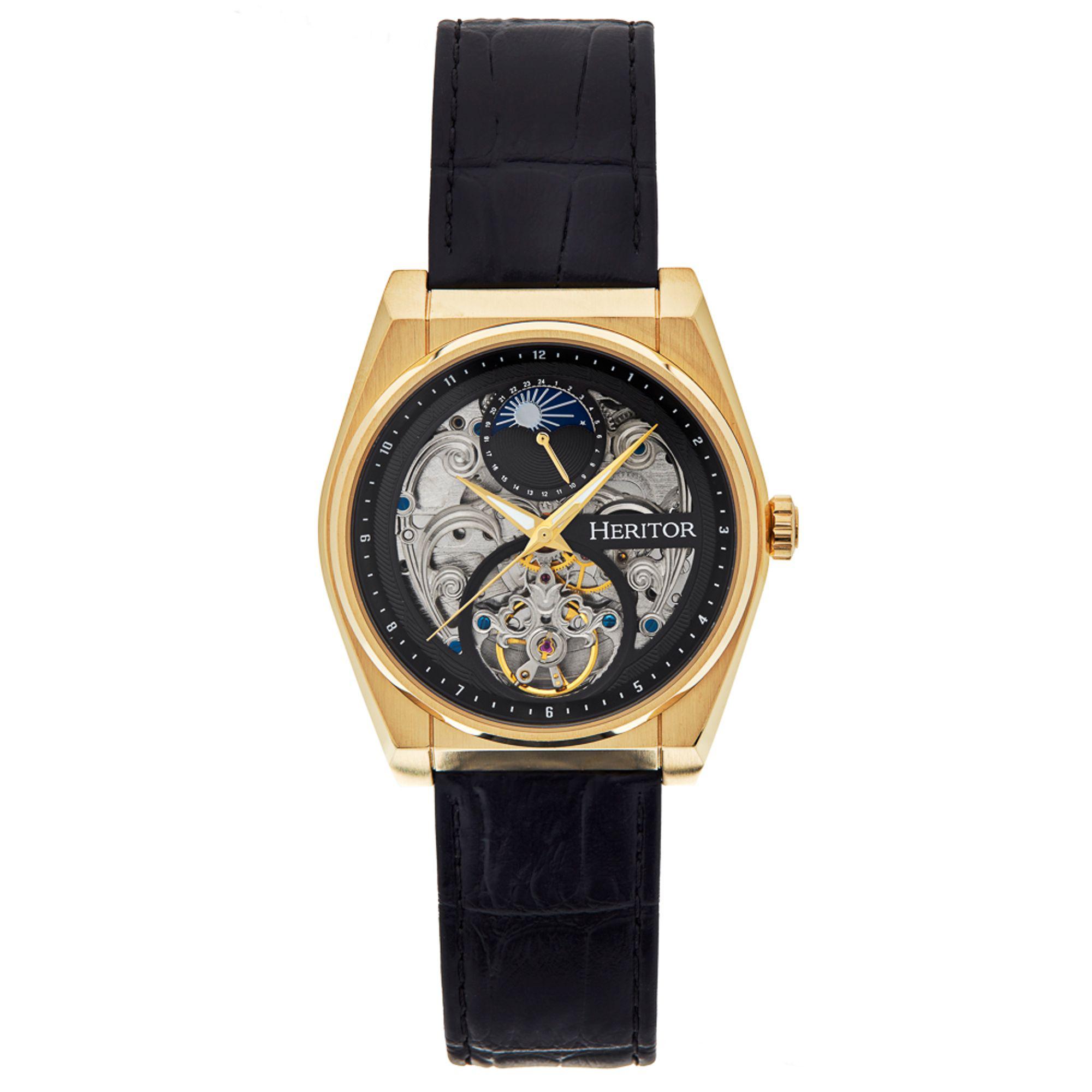 Heritor Automatische Daxton Semi Skeleton Horloge