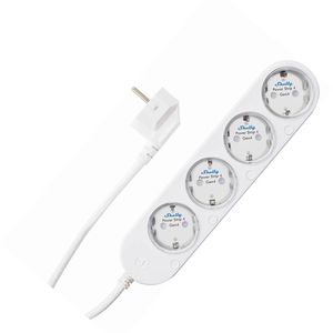 Shelly Steckdosenleiste Power Strip Gen4, mit 1,5m Kabel, 4-fach, in weiß, App-fähig