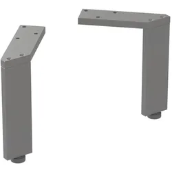 Geberit Fuß-Set 500367JK1 Höhe 15 cm, lava / pulverbeschichtet, 2 Stück