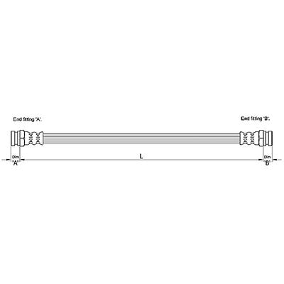 METZGER AUTOTEILE Bremsschlauch 4110229 für HYUNDAI