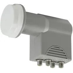 Axing SCO 4-10 LNB, Quattro, 40 mm, UHD 3D geeignet (Quattro LNB, 40mm), LNB, Grau