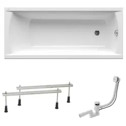 SAT Fusion Rechteck-Badewanne SATVR160AN