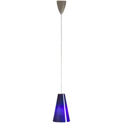Tecnolumen HLWS 03 Pendelleuchte, blaues glas