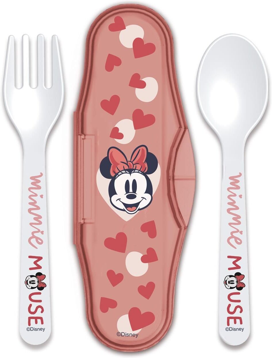 Stor Disney: Minnie Mouse Heart Full - Toddler 2 Pcs PP Traveling Spoons (10766)