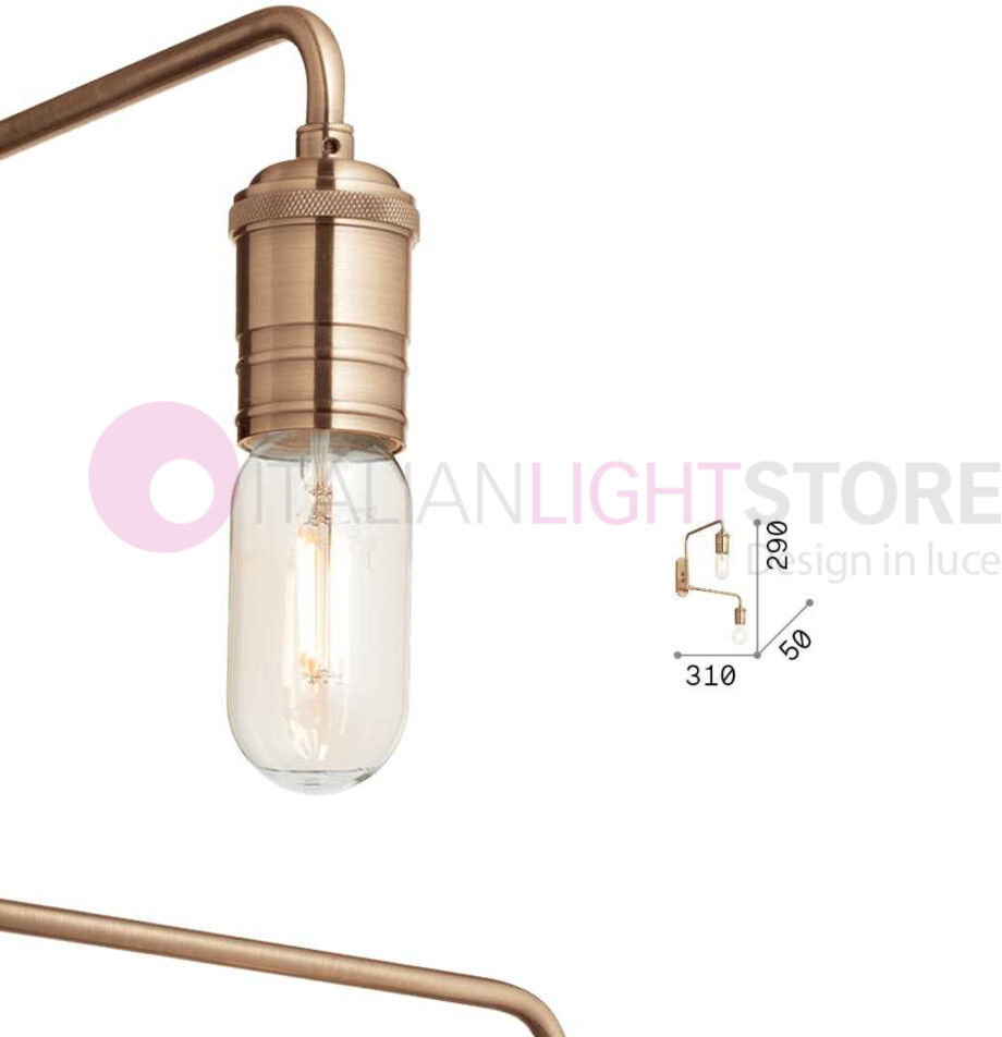Triumph Ideal Lux Applique Doppio Braccio Stile Industrial