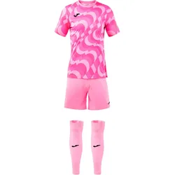 JOMA New Area Trikot, Shorts + Sleeve-Stutzen Set 030 - fluorrosa 3XL