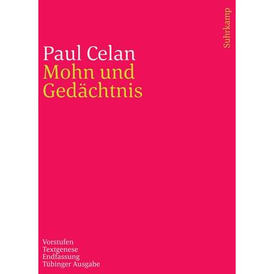 Werke. Tübinger Ausgabe, Taschenbuch von Paul Celan, Suhrkamp, 978-3-518-24252-0