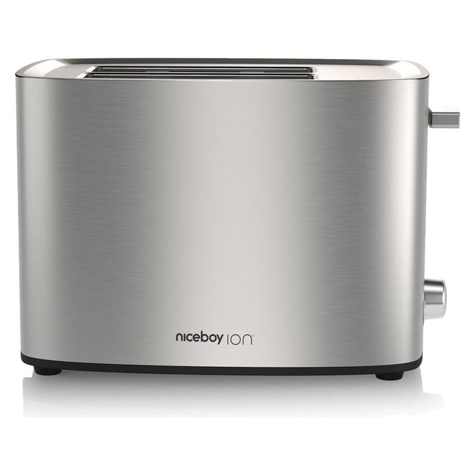 Niceboy ION Cruncher C4 silber / Toaster / 850W / 2 Schlitze / 7 Bräunungsgrade (cruncher-c4-steel)