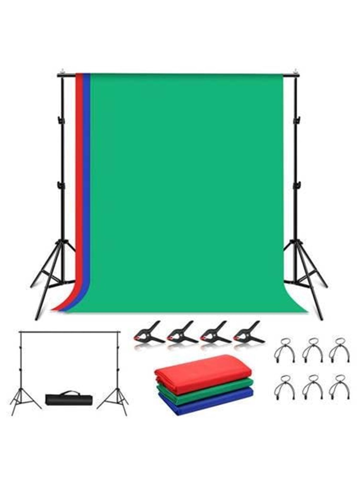 Puluz Photo studio background support 2x2m + Backdrops 3 pcs