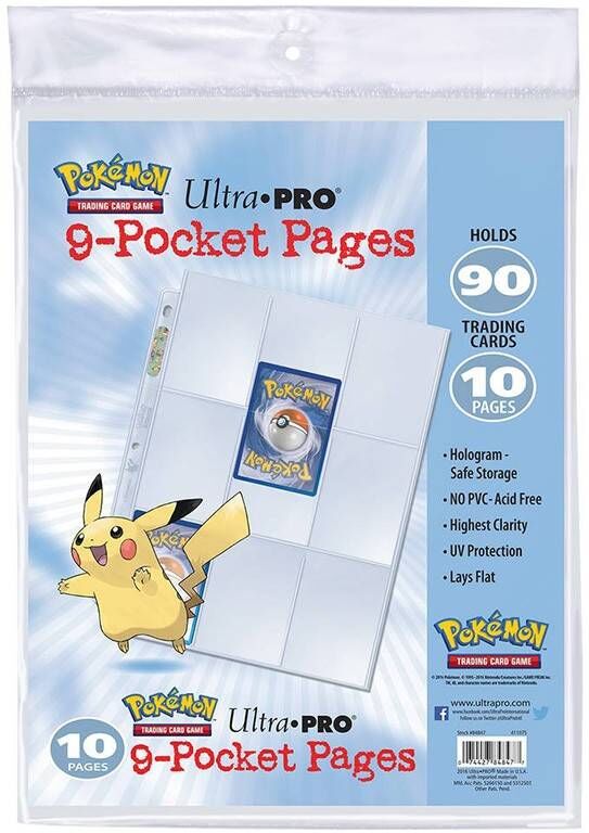 Ultra.PRO Pokémon : Paquet de 10 feuilles de classeur
