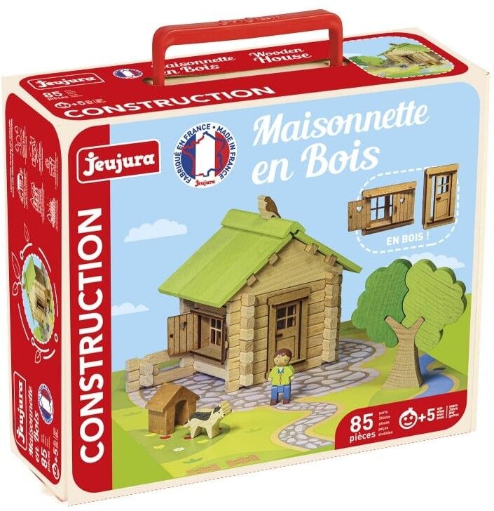 Maisonnette en bois 85 pcs - Jeujura