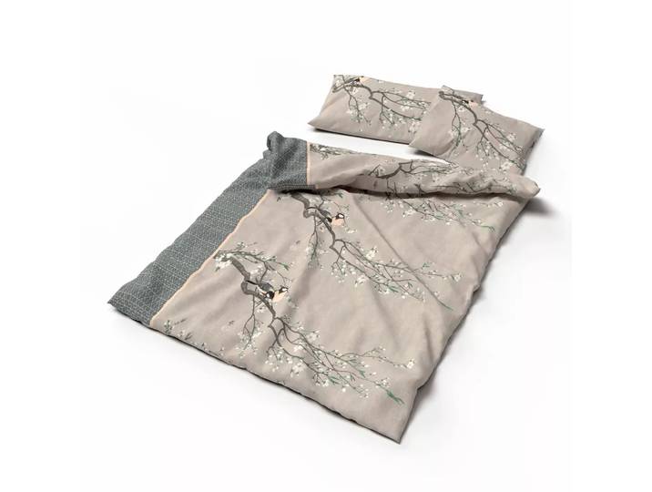 Lotus Bettwaren - Lotus Duvetbezug Bambus Birds spring, Lotus Bambus Birds Spring Duvetbezug, 160 x 210 cm