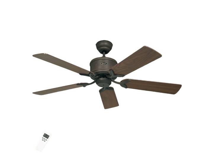 CasaFan Deckenventilator ECO ELEMENTS, nussbaum/braun Ø 132 cm leise ELEMENTS, Holz dunkel, für Wohn- / Esszimmer, Holz, Modern