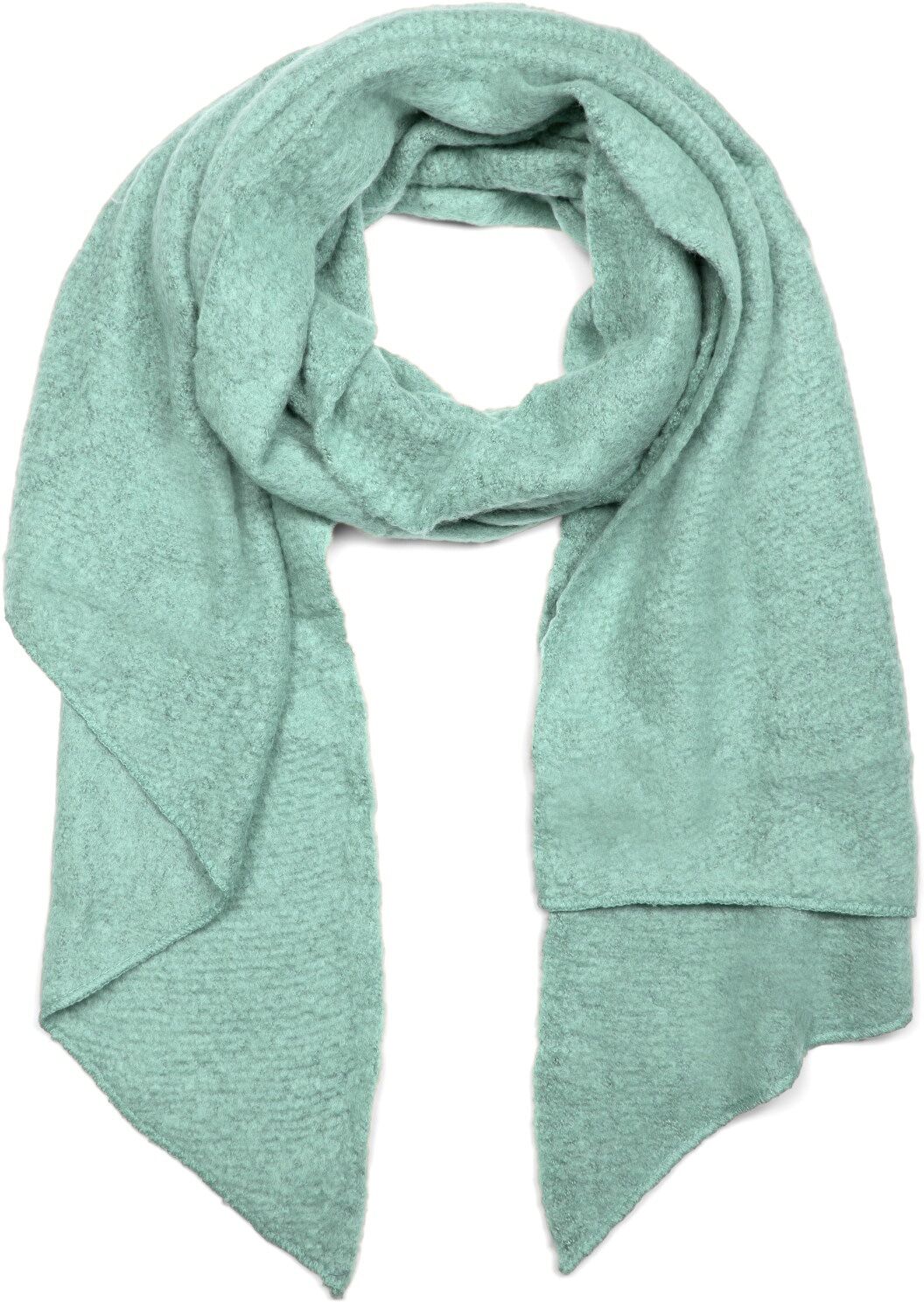 XXL-Schal STYLEBREAKER "Asymmetrischer unifarbener Web Schal", Damen, blau (türkisblau), Obermaterial: 100% Viskose CV., Modisch, Modetücher XXL-Schal