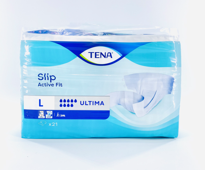 Tena Slip Active Fit Ultima Large - 6 paquets de 21 protections