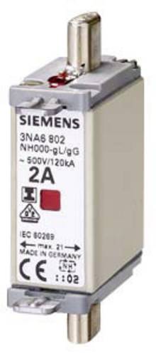 Siemens 3NA6810 Sicherungseinsatz Sicherungsgröße = 0 25A 500V 3St.