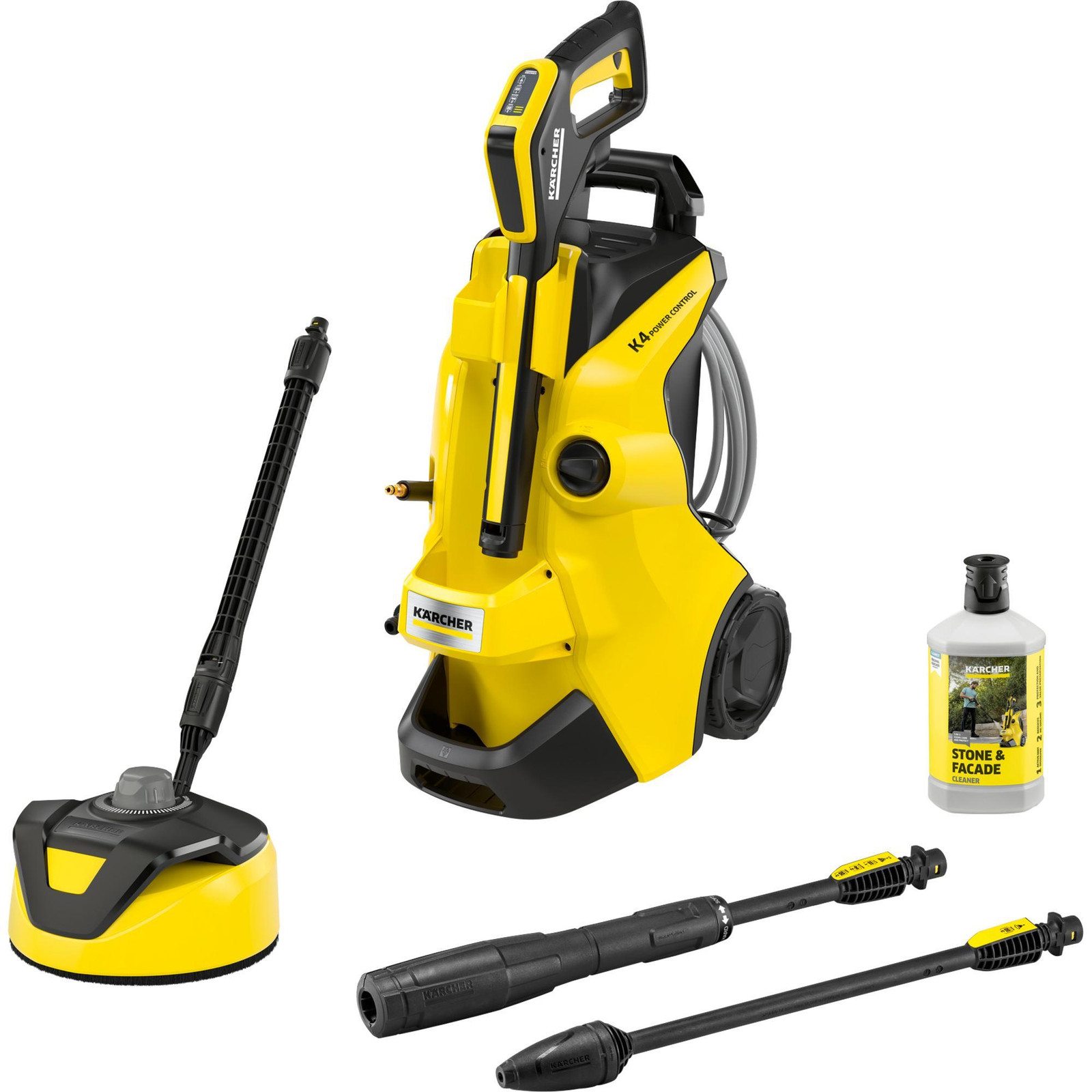 Kärcher K4 Power Control Flex Home hogedrukreiniger geel zwart