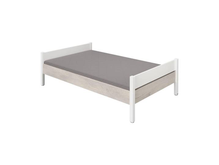 Paidi Bett, Weiss, Silbereichenfarben, Holzwerkstoff, 90x200 cm, Blauer Engel, Schlafzimmer, Bett, Einzelbetten