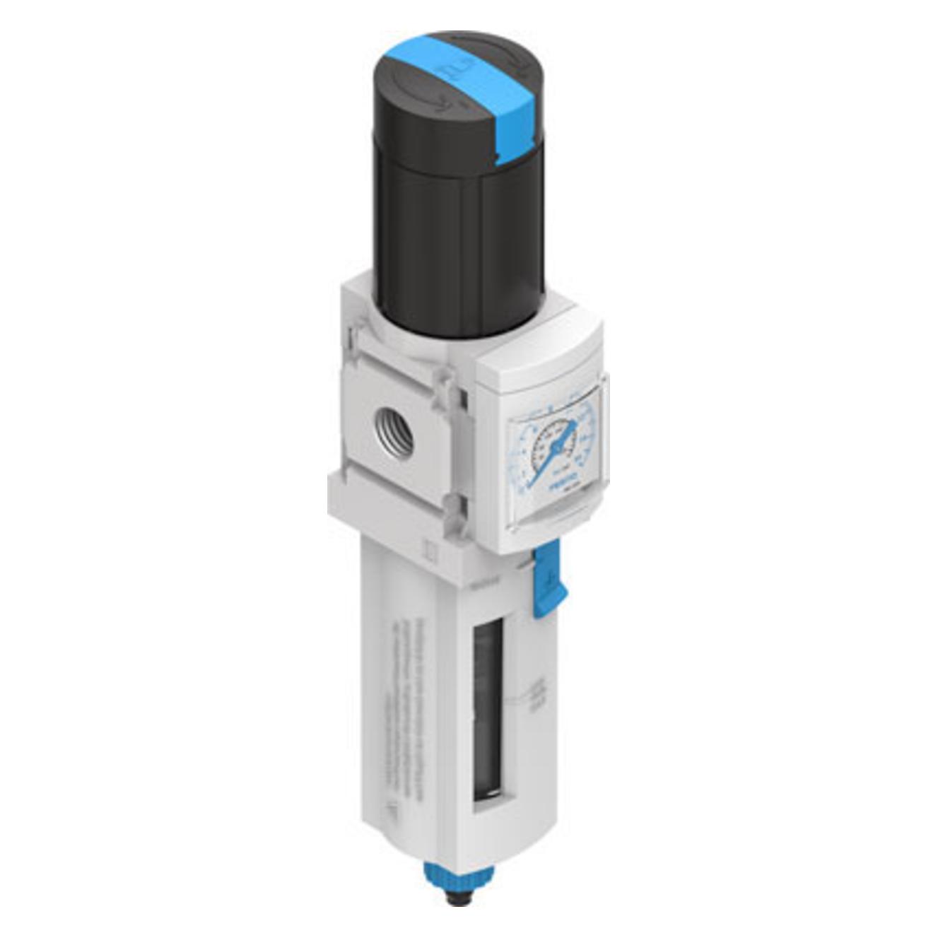 Festo G1/4" 0.5 to 12 bar Filter Regulator (MS4-LFR-1/4-D7-CRV-AS)