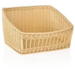 2x Korb Buffetkorb hellbeige Gastro 45 x 40 cm, Polypropylen