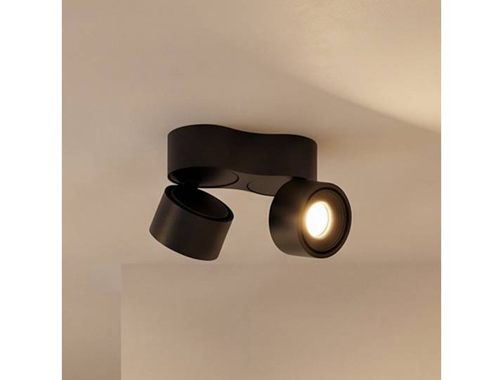 Spot rotatif LED Rotari 2x6,1W noir - Arcchio - Salon / séjour - Moderne - Aluminium - Multi-ampoules