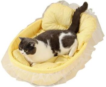 Inspire Essentials Princess Plush Pet Sofa Bed For Cats And Small Dogs 4