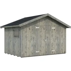 Gerätehaus PALMAKO "Nils", grau, Massivholz, Gerätehäuser, grau