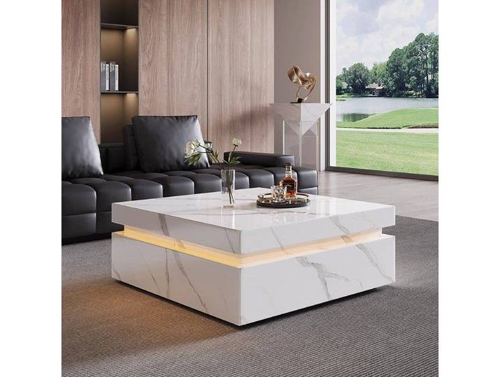 Cadre Unique Table basse minimaliste sol nordique Simple Table basse affichage esthétique Muebles Para El Hogar meubles de maison