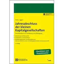 Jahresabschluss der kleinen Kapitalgesellschaften, Fachbücher von Carsten Theile, Wolfgang Eggert