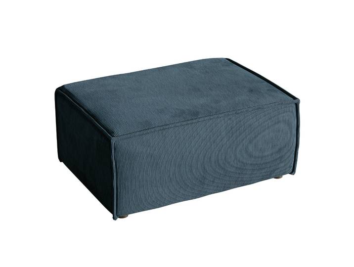 Sitzpouf Copertino 65x90 cm dunkelblauer Cord